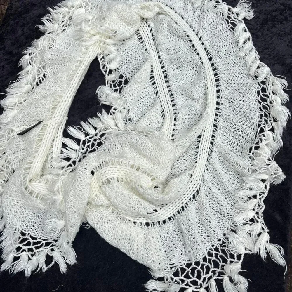 Mixit Women's White and Cream Scarf-wraps